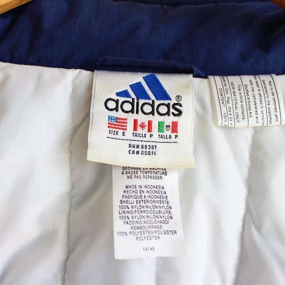 Vintage Adidas Blue Color Block Winter Jacket - Picture 14 of 14